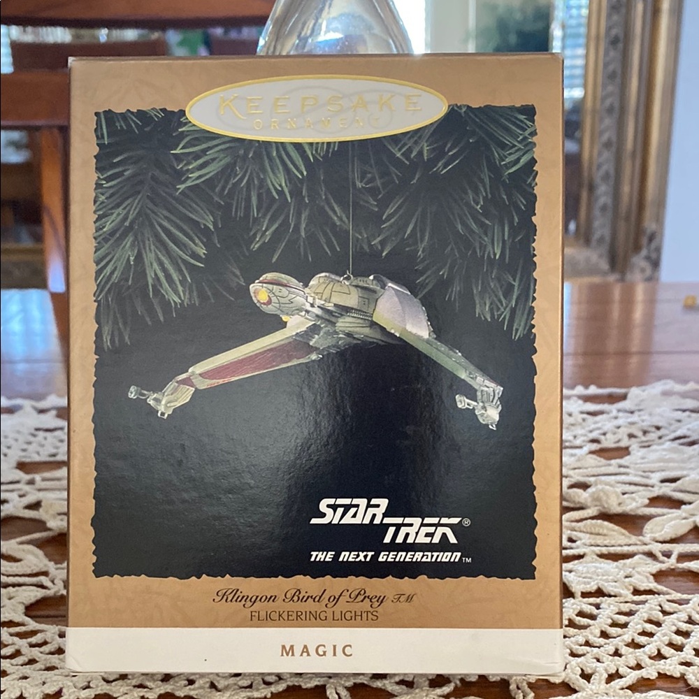 Vintage 1994 Star Trek Klingon Bird of Prey Ornament